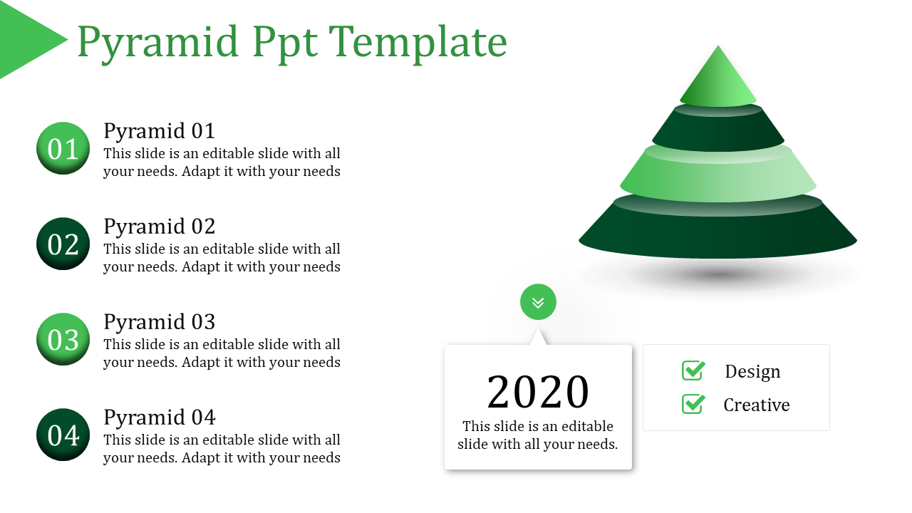 pyramid ppt template-Pyramid Ppt Template-4-Green
